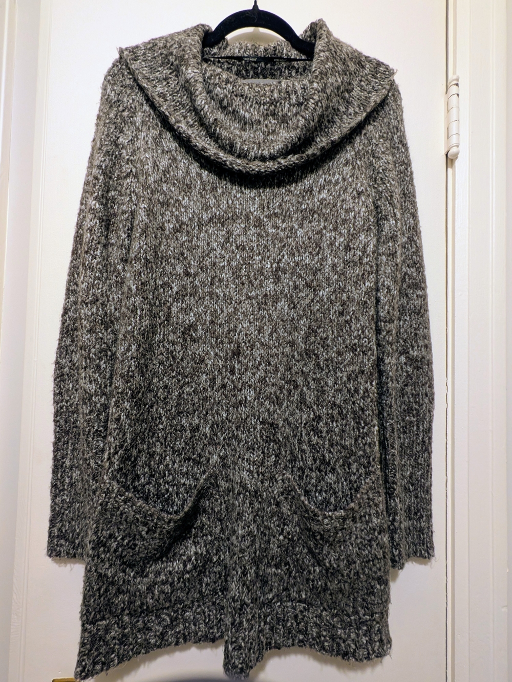 Vero Moda Marled Cowl Neck Pocket Sweater